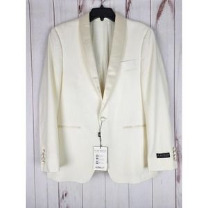 Lauren Ralph Lauren Men's Ladson Ultraflex Wool Dinner Jacket Off White 40R NWT